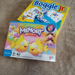 Boggle Jr & Memory games