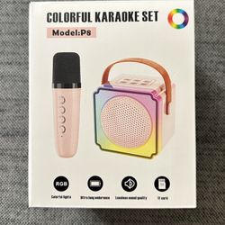 Mini colorful karaoke set beige NEW 