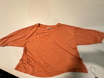 Pure Jill Sand-Washed Top — Terracotta/Rust — Size XL
