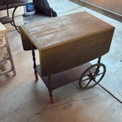 vintage+drop+leaf+tea+cart