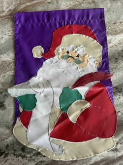Santa Garden Flag 
