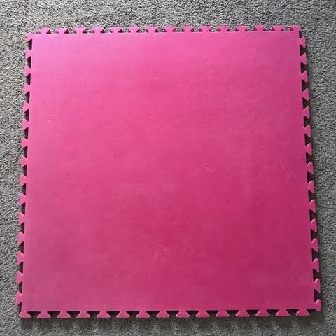 Rubber Gym Flooring for Home Gym Mat Thick Interlocking EVA Foam Gym Flooring Tiles 4 Units
