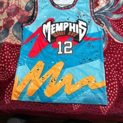 Ja Morant Size Small Blue Yellow A Little Of Black Red Brown White 