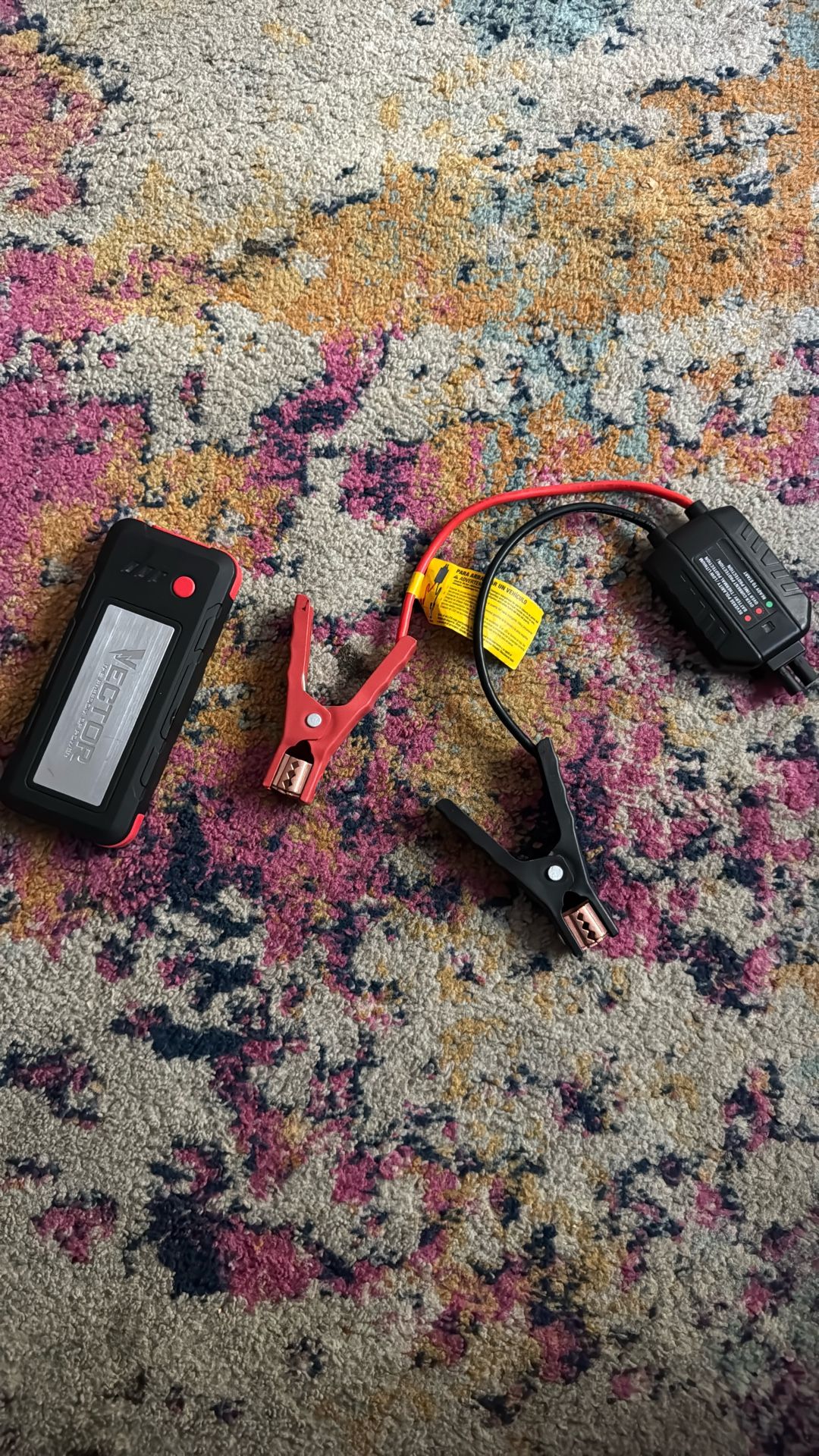 Portable Rechargeable Jumper Cable Box/Clamps