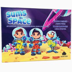 Sums in Space an Addition Subtraction Math Board Game for Kids