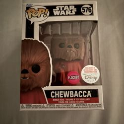 Funko Pop! Flocked Chewbacca Life Day Vinyl Bobble-Head – Star Wars # 576 Disneyland Exclusive 