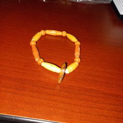 Paper Shapes Bracelet Color Brown Jewelry for Friend Gift
