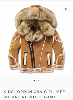 Jordan Craig Kids Shearling Fur Coat 