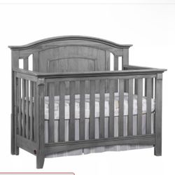 Gray Baby Crib