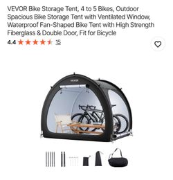 Bike Storage Tent, 4 to 5 Bikes