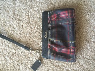 Coach wristlet used