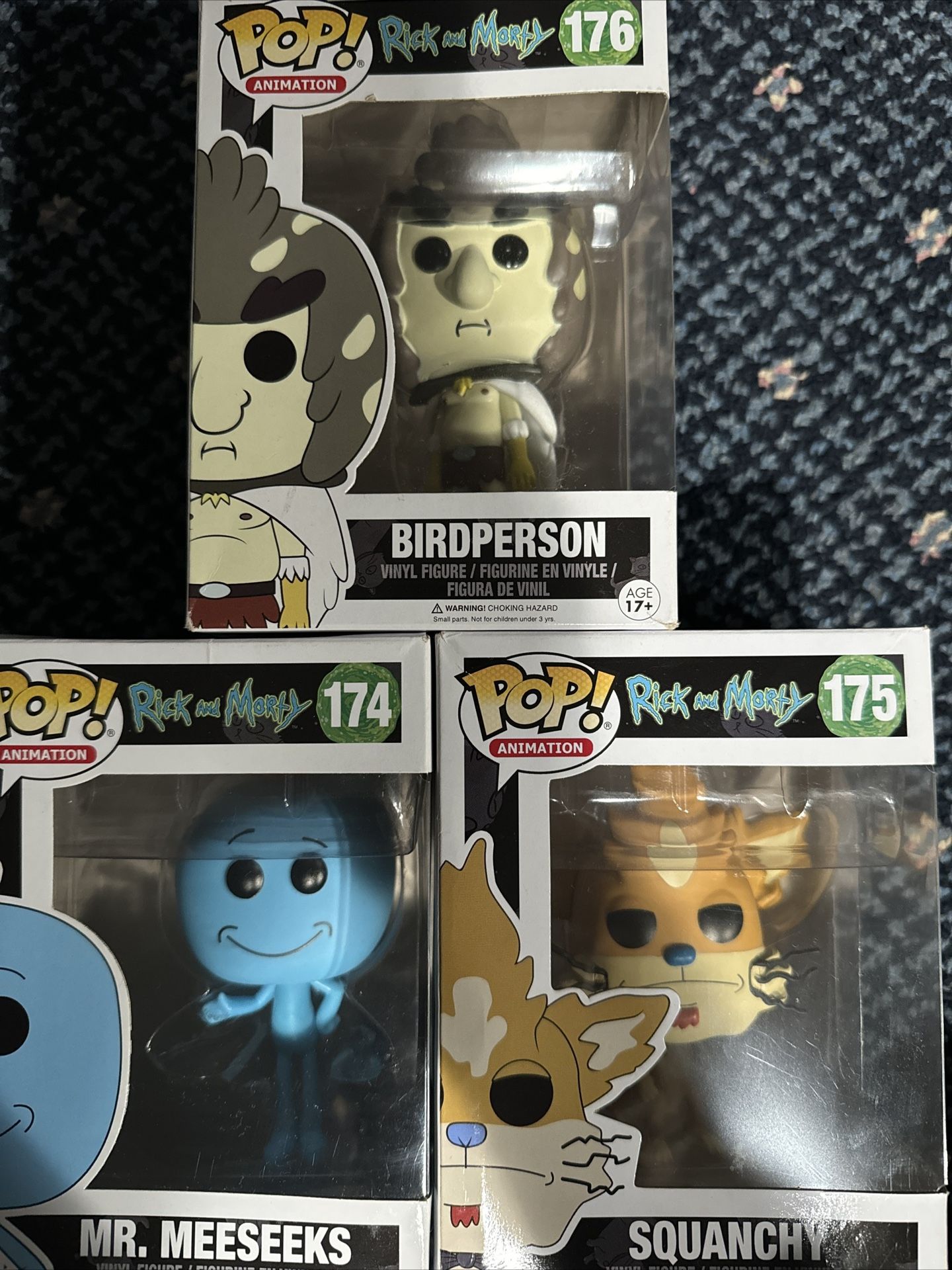 Funko Pop! Rick And Morty Three Pack.