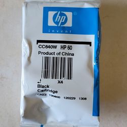 hp invent Black Cartridge CC640W HP60.