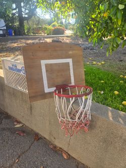 Basketball hoop.  Indoor.  Decorative