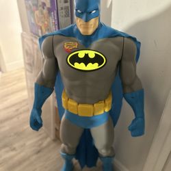 DC Big-Figs Colossal 48" blue/ grey Batman Jakks Pacific w/ Bat-Signal 4 FEET