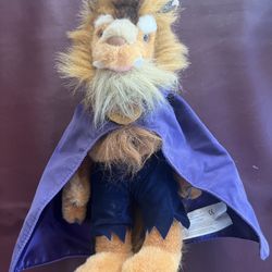 Vintage Disney Beauty and The Beast 12” Plush Stuffed  Toy Disney Prince