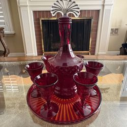 Vintage Art Deco Decanter Set