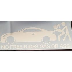 Funny Decal "Gas Or Ass"