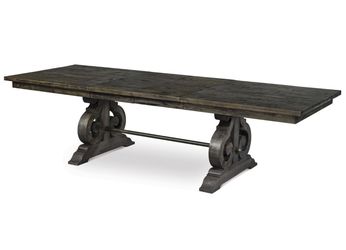 Extendable dinning table with 4 chairs
