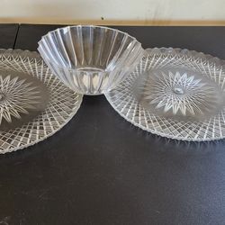 Table Settings. Glass Jars And Various Baskets And Tubs 