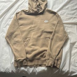 nike tan hoodie 