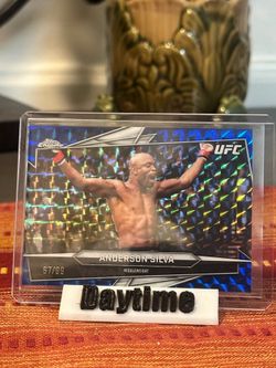 2026 Topps Chrome UFC Anderson Silva Blue Refractor /99