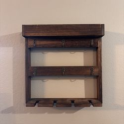 Wall mounted wine glass coffee mug holder decor bar