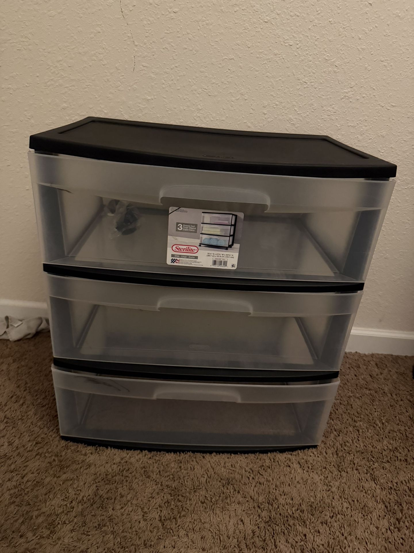 3 Drawer Storage Bins 