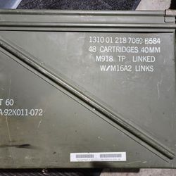 Military Ammo Can 40 mm. 48 Round Capacity