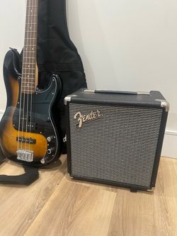 Fender Bass with Amp