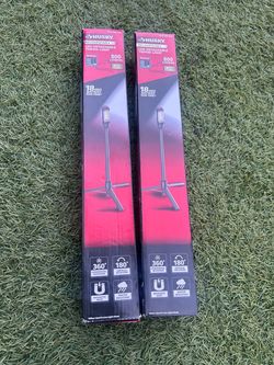 Husky Rechargeable LED Detachable Tripod Light (2-Pack)