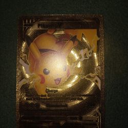 Pokémon Rare Gold Card