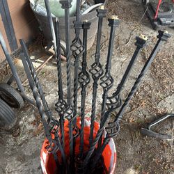 Rod iron deceptive railings