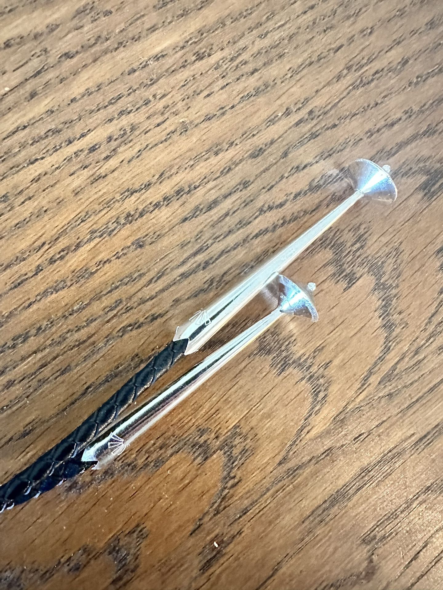 Rare! Bolo Tie W/Pouch! Muonionalusta Meteorite Space/Spiritual! Sterling