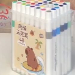 New 48 Color Acrylic Marker Set