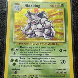 Nidoking Holo Pokemon Card 