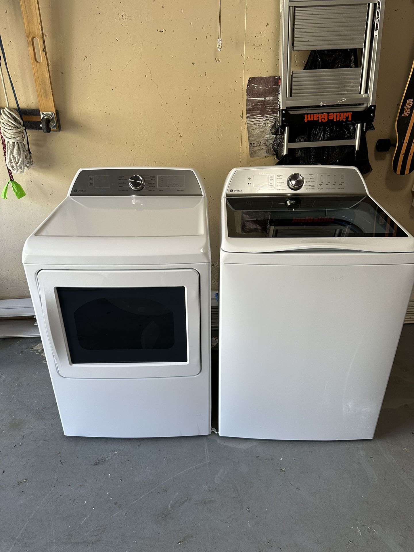 NEW GE Profile Washer And GAS Dryer