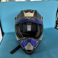Brand:Vega Helmets - SIZE:Large - COLOR:Blue With black And White
