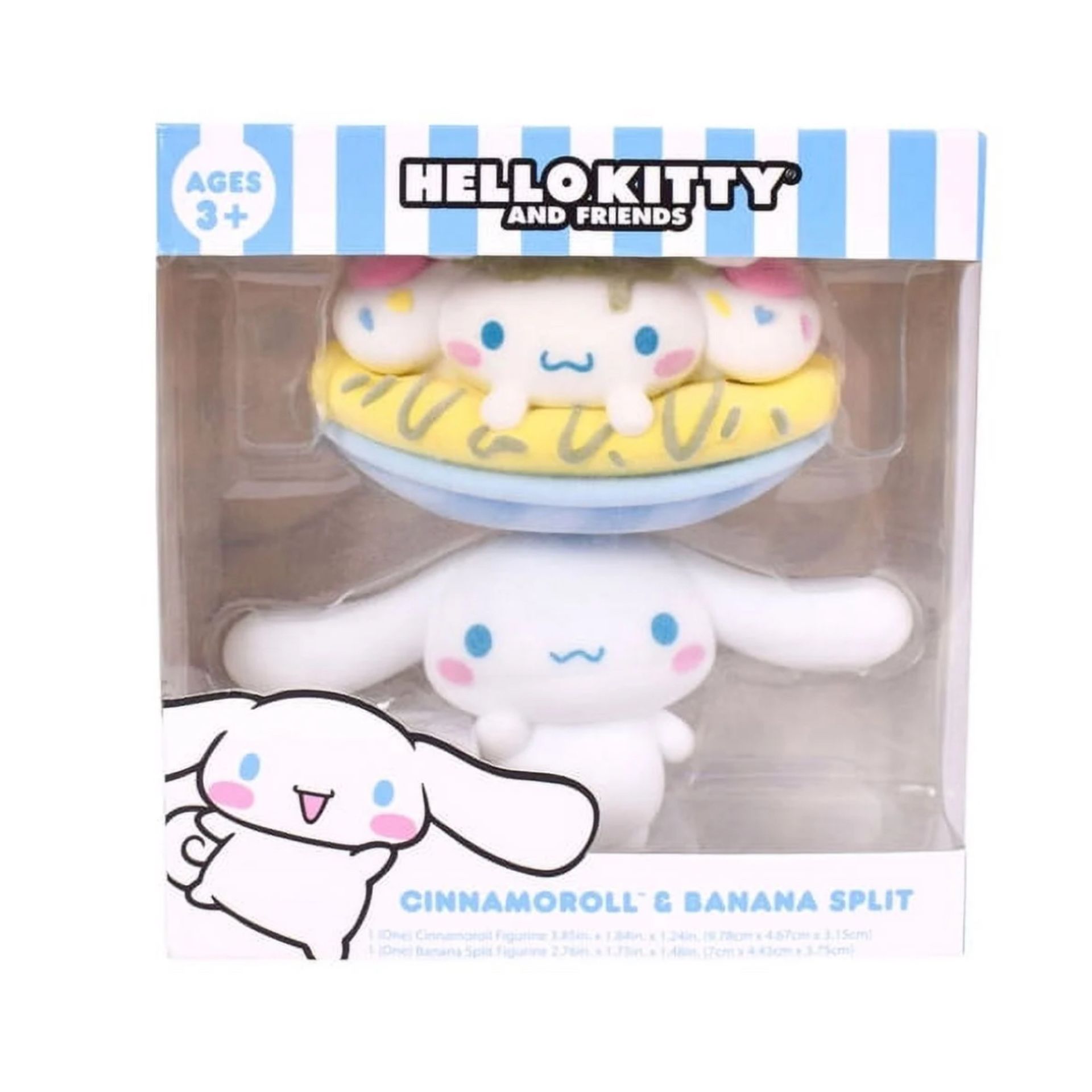 Sanrio Hello Kitty And Friends Figurine 5” Cinnamoroll & Banana Split Resin Flocked