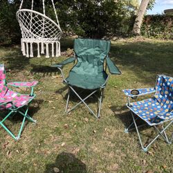 3 - Camping Chairs For Sale!