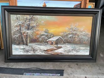 Gorgeous Landscape Oil Painting -Cottage in the forest -