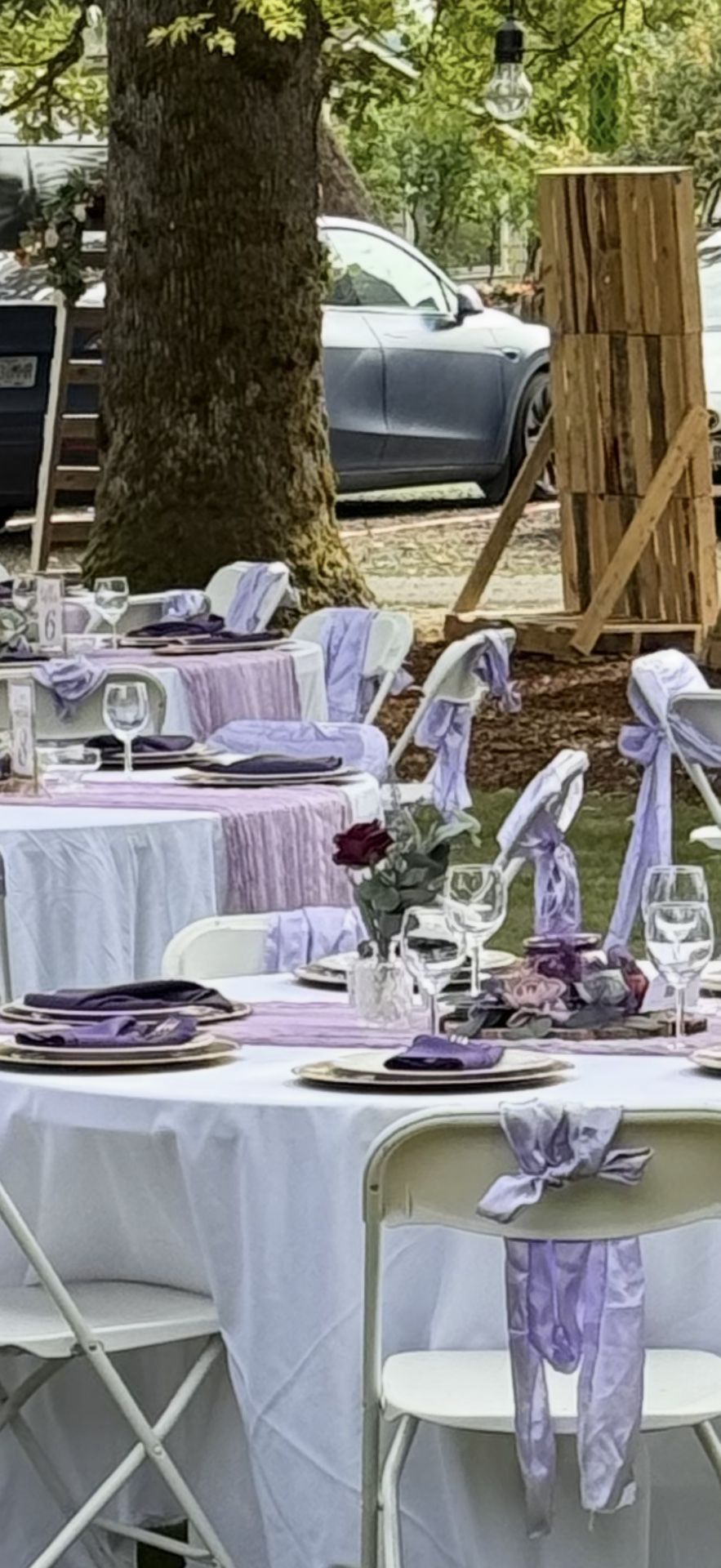 Wedding Pinkish Lavender Cheese Cloths Table Runners (15)