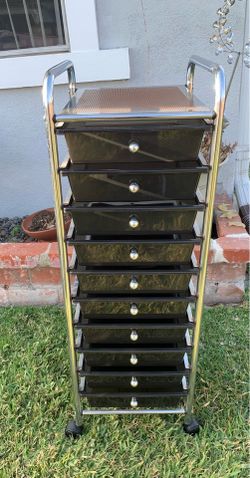 10-Drawer Organizer Rolling Storage Cart