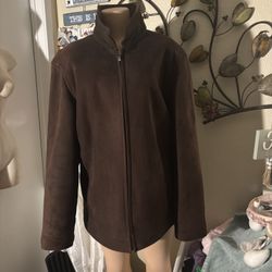 Nautica Brown Zip-Up Jacket