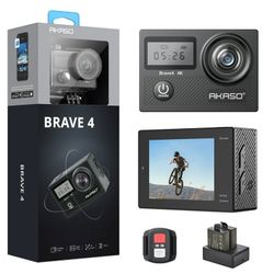 Gopro Camara Akaso Brave 4 With Chest Mount And Accesories