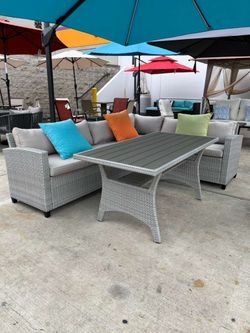 Outdoor Dining Table Patio Furniture Set