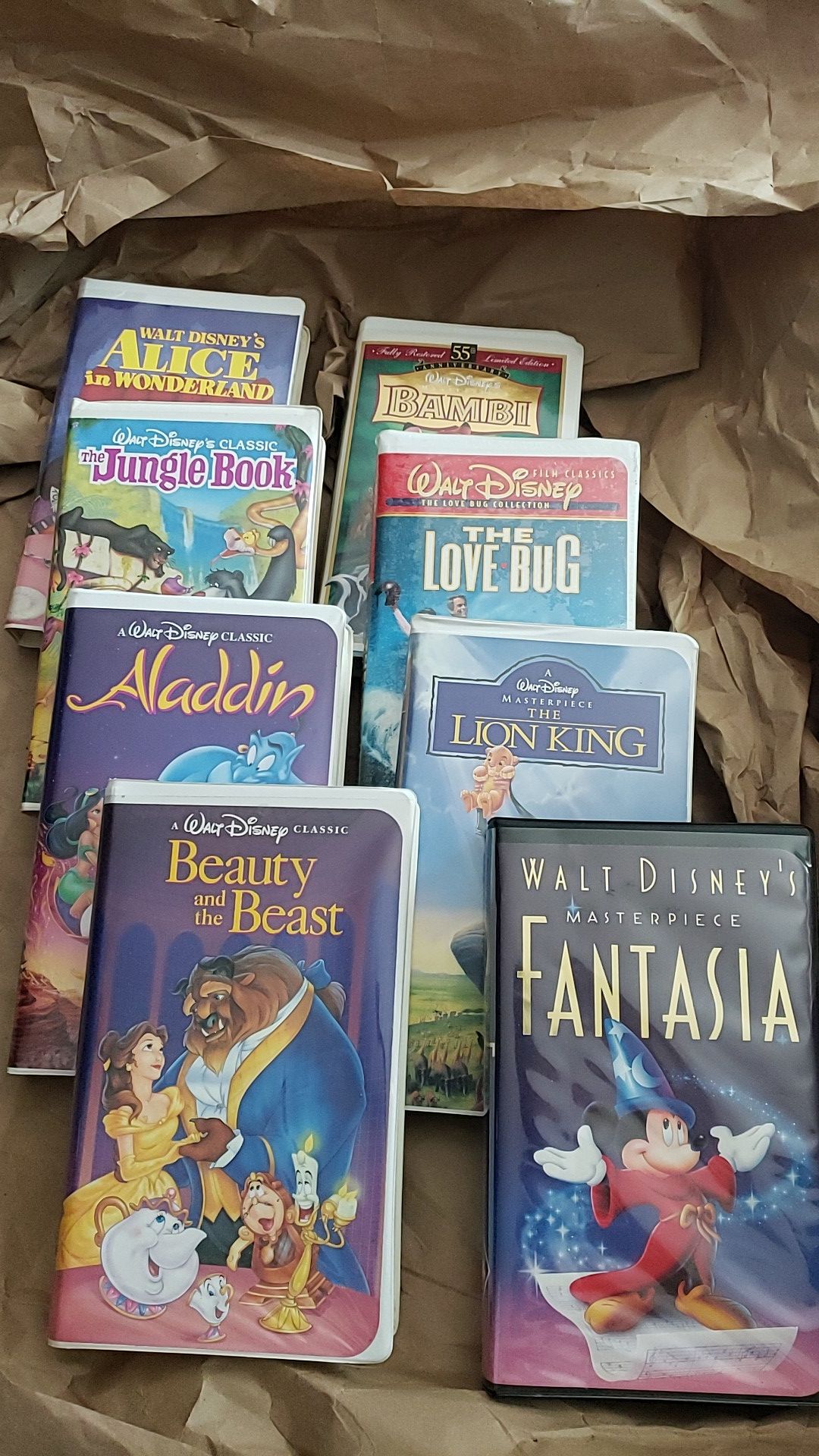 Disney Classics VHS lot of 8