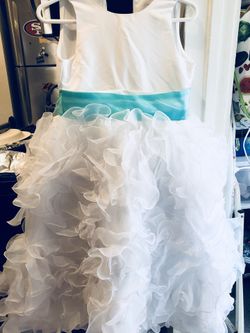 Young girls wedding or quinceañera dress.