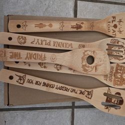 Halloween Wooden Spoons For Kitchen
