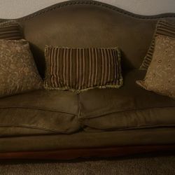 Vintage Green Couch